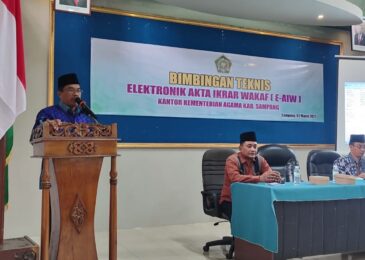 Tingkatkan Layanan Wakaf, Kemenag Sampang Gelar Bimtek Aplikasi E-AIW