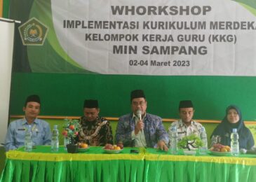 Kepala Kemenag Sampang Buka Workshop Implementasi Kurikulum Merdeka Di MIN Sampang