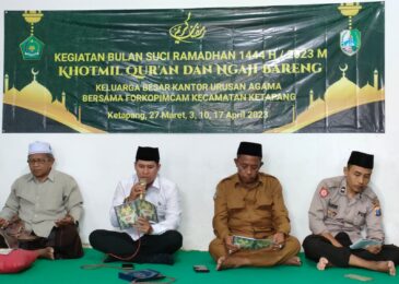 Tingkatkan Ibadah di Ramadhan, KUA Ketapang Gelar Khotmil Quran dan Ngaji Bareng