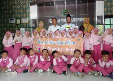 Puluhan Siswa TKIT Nurul Hidayah Kunjungi Kantor Kemenag Sampang